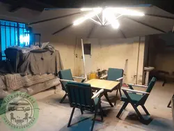 چتر پایه کنار باغی 3در3 - شیک کالا