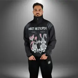 دورس نیم زیپ پلنگ صورتی | خرید آنلاین از آیکون