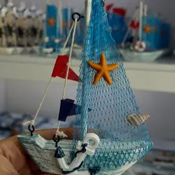 ماکت کشتی چوبی طول ۱۰ سانتیمتر