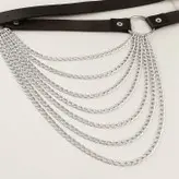 اکسسوری زنانه فانتزی‌ کمربندی جنس چرم و زنجیر ضد حساسیت کد 9824