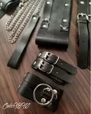 ست اکسسوری کمدبندی ۷ تکه جنس چرم مصنوعی قابل تنظیم سایز کد 9890