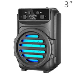 اسپیکر بلوتوثی قابل حمل مدل GTS-1961 با نورپردازی RGB