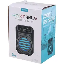 اسپیکر بلوتوثی قابل حمل مدل GTS-1961 با نورپردازی RGB