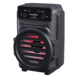 اسپیکر بلوتوثی قابل حمل مدل GTS-1961 با نورپردازی RGB