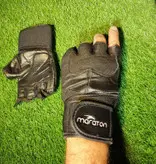 دستکش نیمه انگشتی چرم خارجی بدنسازی و دوچرخه سواری