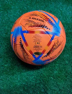 توپ فوتبال چمن و زمین خاکی با ضمانت طرح جام جهانی size5 پاکستانی شرکت معتبرGKI