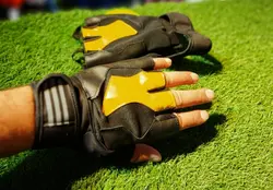 دستکش نیمه انگشتی خارجی بدنسازی و دوچرخه سواری مردانه