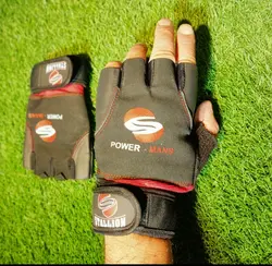 دستکش نیمه انگشتی خارجی بدنسازی و دوچرخه سواری
