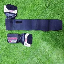 دستکش نیمه بدنسازی حرفه ای دوچسبه فوق العاده با کیفیت سایزs و L