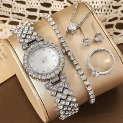 ست زنانه 5 تیکه طرح جواهر - رضوان بابا