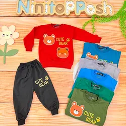 ست بلوز شلوار خرسی cute bear بچه گانه