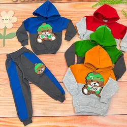 ست هودی شلوار خرسی بچه گانه