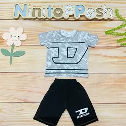 ست تیشرت شلوارک چاپ A بچه گانه