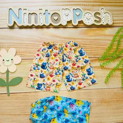 شلوارک 3 بعدی چاپ خرس و ستاره بچه گانه