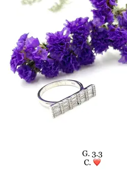 انگشتر نقره زنانه مدل طرح جواهر کد SWA101 - زیورآلات نقره 925 اکسسوری عرضه کننده جواهرات نقره به صورت تک و عمده با بهترین قیمت ها