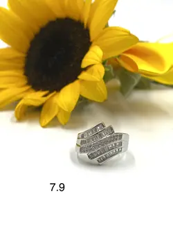 انگشتر نقره زنانه مدل طرح جواهر کد SWA105 - زیورآلات نقره 925 اکسسوری عرضه کننده جواهرات نقره به صورت تک و عمده با بهترین قیمت ها