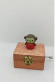 جعبه چوبی موزیکال طرح میمون کوچک سایز کوچک