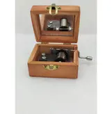 جعبه چوبی موزیکال طرح میمون کوچک سایز کوچک