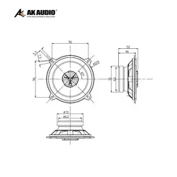 بلندگو ای کی مدل AK-1355
