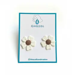 گوشواره پلیمری بابونه