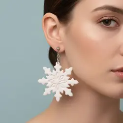 گوشواره پلیمری دونه برف