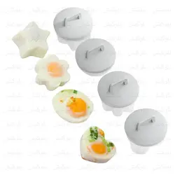 پک ۴ عددی قالب بخارپز تخم مرغ و کوکو | طرح‌های فانتزی