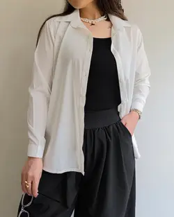 شوميز سفيد بيسيك