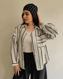 شوميز راه راه كنفي