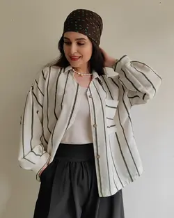 شوميز راه راه كنفي