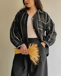 شوميز راه راه كنفي