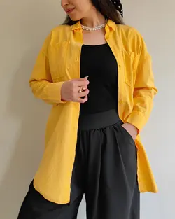 شوميز كتان كاغذي