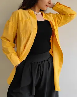 شوميز كتان كاغذي