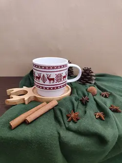 ماگ سرامیکی طرح برجسته مدل کریسمس