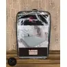 ملحفه کشدار پنبه دوزی یکنفره 90 هرمس HERMES رنگ: طوسی روشن