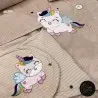 سرویس خواب نوزاد با قنداق گلدوزی مادرکر MOTHERCARE مدل: UNICORN CAPPUCCINO