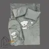 سرویس خواب نوزاد با قنداق گلدوزی مادرکر MOTHERCARE مدل: SCARF BEAR GRI