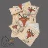 سرویس خواب نوزاد با قنداق چاپی مادرکر MOTHERCARE مدل: WILD LIFE KREM