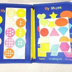 کتاب حمام آموزشی کتاب پارچه ای تعاملی کودک وارداتی کتاب اموزشی 9 در 1 