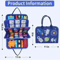 کتاب حمام آموزشی کتاب پارچه ای تعاملی کودک وارداتی کتاب اموزشی 9 در 1 