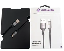 کابل شارژ و انتقال داده تایپ سی  شرکت کلومن مدل Koluman KD-82