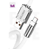 کابل شارژ آیفونی لایتنیگ شرکت  کلومن مدل  KD-72- رنگ ابی
