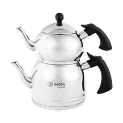 ست کتری و قوری ام جی اس مدل 41019 ظرفیت 2.5 لیتر لوله‌دار با دسته کالیت