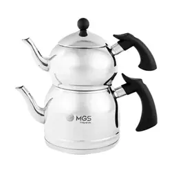 ست کتری و قوری ام جی اس مدل 41019 ظرفیت 2.5 لیتر لوله‌دار با دسته کالیت