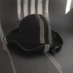 کلاه پاییزه زنانه بافت وارداتی مدل فلاپی | با لبه فنردار