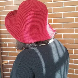 کلاه پاییزه زنانه بافت وارداتی مدل فلاپی | با لبه فنردار