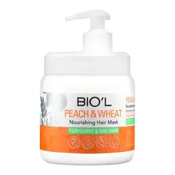 ماسک موی هلو و جوانه گندم، موی خشک و وز 500 میل بیول