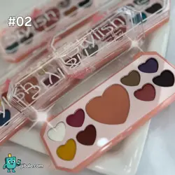 پالت سایه DODO GIRLرنگ قلبی | شامل رنگ‌های اصلی و نئونی