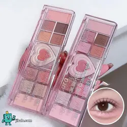 پالت سایه چشم ۱۲ رنگ - ترکیب کامل مات و شاین برای آرایش روز و شب