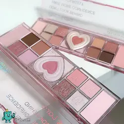 پالت سایه چشم ۱۲ رنگ - ترکیب کامل مات و شاین برای آرایش روز و شب