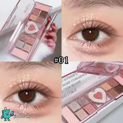 پالت سایه چشم ۱۲ رنگ - ترکیب کامل مات و شاین برای آرایش روز و شب